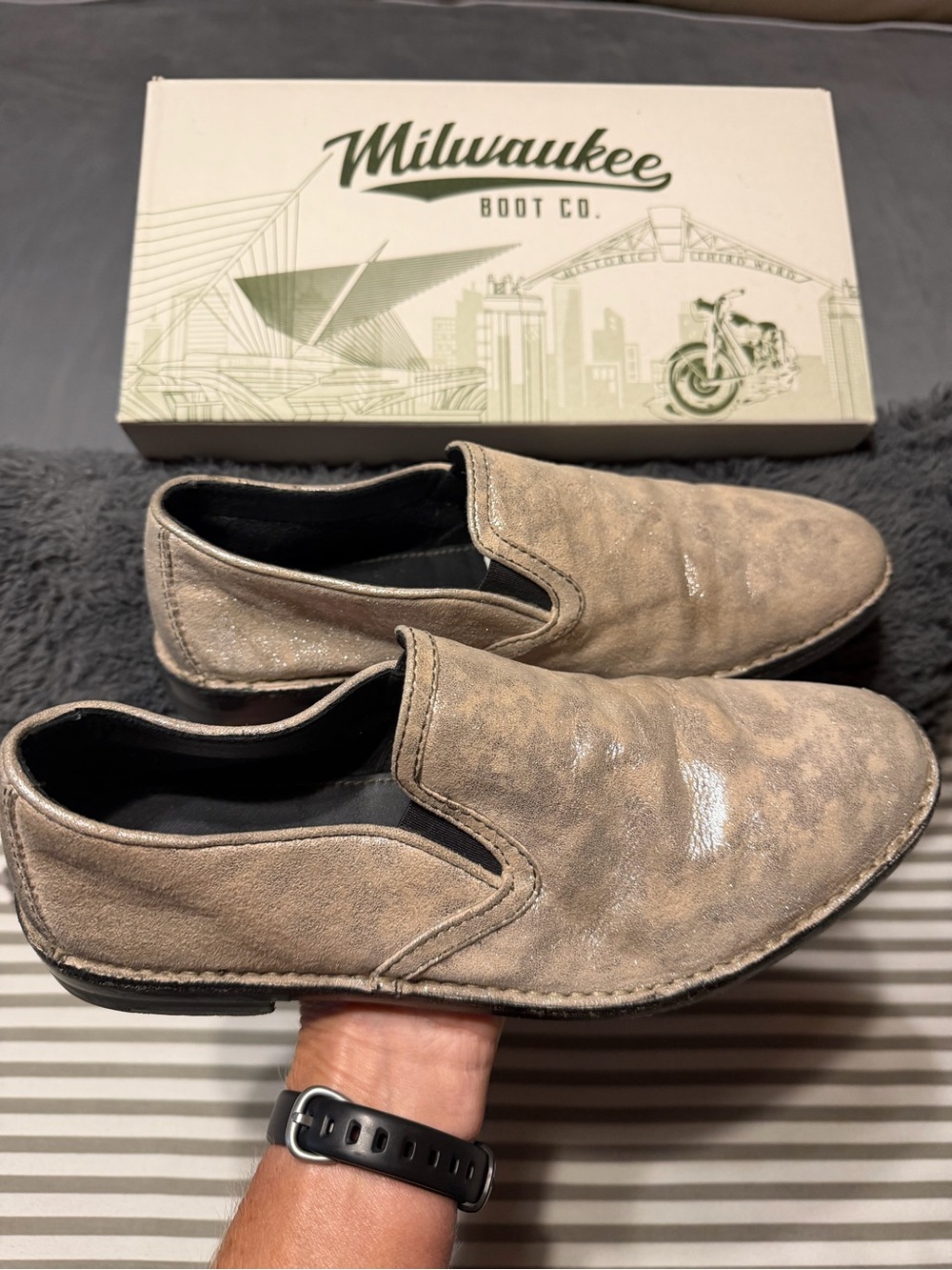 Nellie slip on Pewter